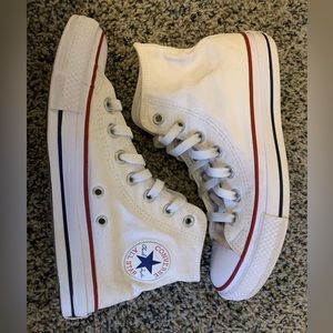 White Hightop Converse